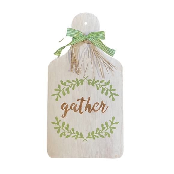Gather Decorative Cutting Board Sign - Handmade - Picture 1 of 2